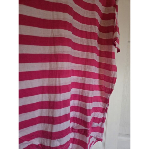 Lularoe Irma Tunic Pink & White Striped Size S Small Oversized Top Shirt Comfy - Picture 6 of 11